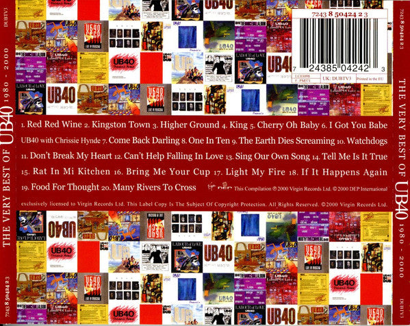 UB40 : The Very Best Of UB40 1980 - 2000 (CD, Comp, RE, RP)