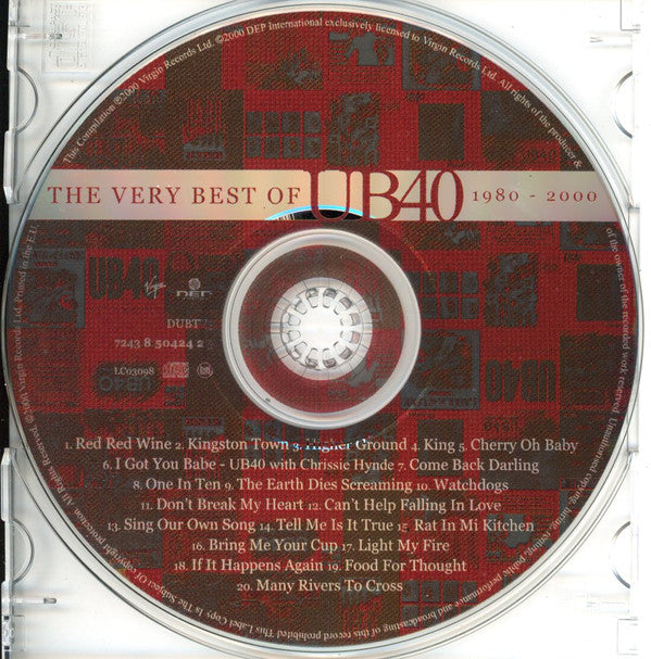 UB40 : The Very Best Of UB40 1980 - 2000 (CD, Comp, RE, RP)