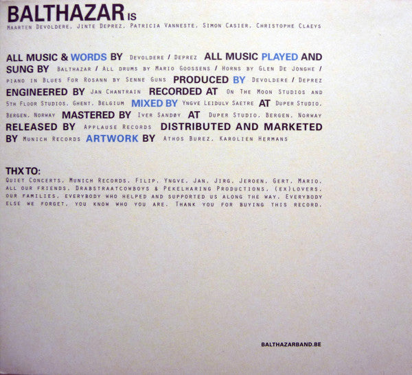 Balthazar (6) : Applause (CD, Album)