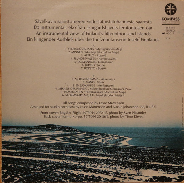 Lasse Mårtenson : Skärgård = Saaristo = Archipelago & Stormskärs Maja (LP, Album)