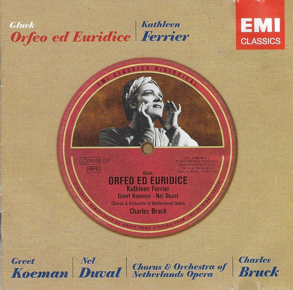 Christoph Willibald Gluck, Kathleen Ferrier, Greet Koeman, Nel Duval, Nederlands Opera Koor & Orchestra Of The Netherlands Opera, Charles Bruck : Orfeo Ed Euridice (2xCD, RE, RM)