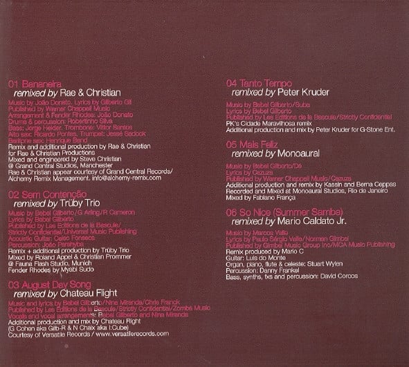 Bebel Gilberto : Tanto Tempo Remixes (CD, Album, Dig)