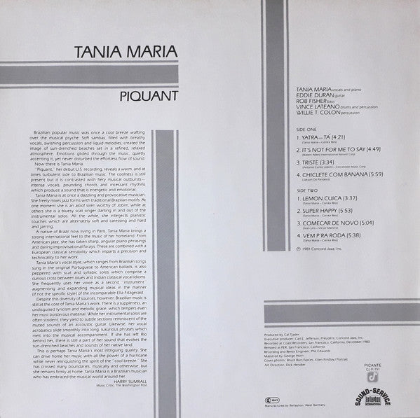 Tania Maria : Piquant (LP, Album)