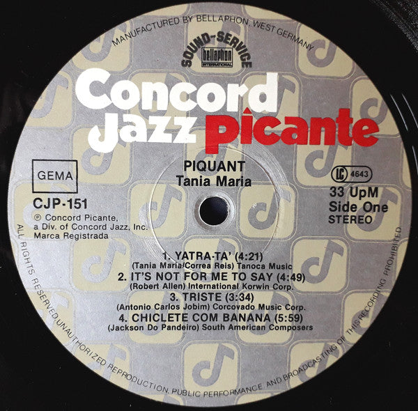 Tania Maria : Piquant (LP, Album)