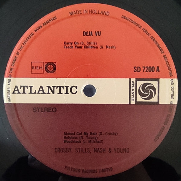 Crosby, Stills, Nash & Young : Déjà Vu (LP, Album, Gat)