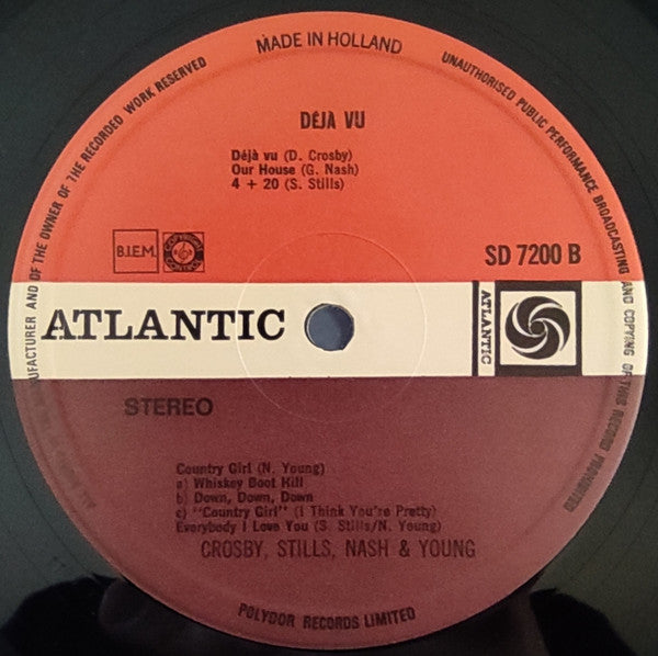Crosby, Stills, Nash & Young : Déjà Vu (LP, Album, Gat)