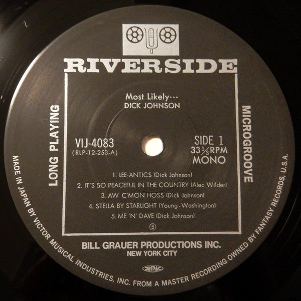 Dick Johnson (3) : Most Likely... (LP, Album, RE)