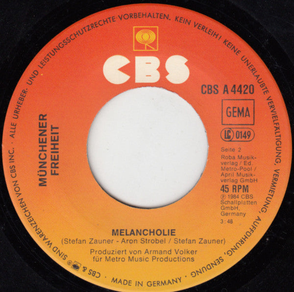 Münchener Freiheit : Oh Baby (7", Single)