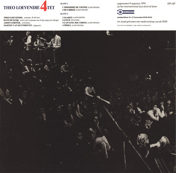 Theo Loevendie Quartet : Theo Loevendie 4tet (LP, Album)