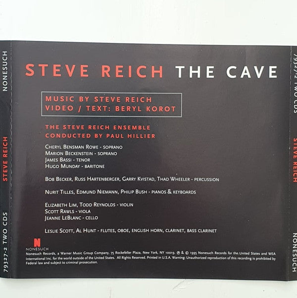Steve Reich : The Cave (2xCD, Album)