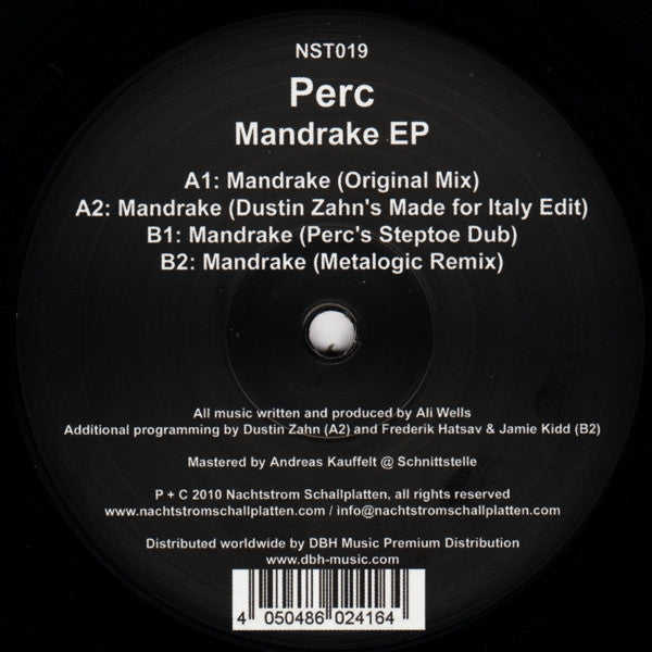 Perc : Mandrake EP (12", EP)