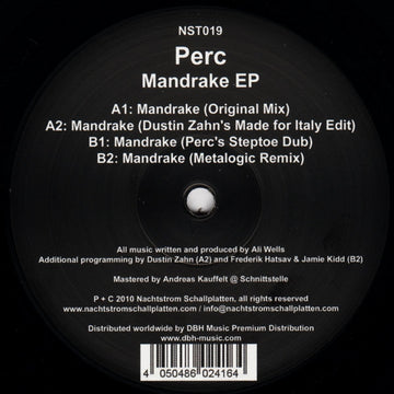 Perc : Mandrake EP (12", EP)