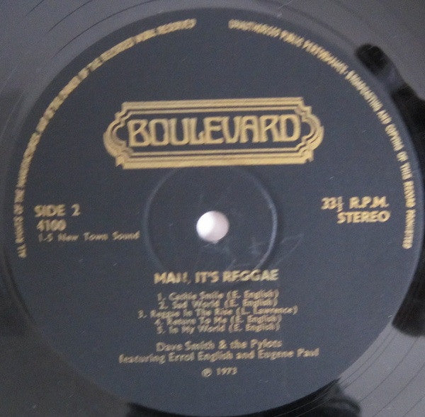 Dave Smith & The Pylots Featuring Errol English And Eugene Paul (2) : Man It's Reggae (LP, Album, RE)