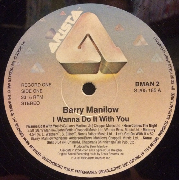 Barry Manilow : I Wanna Do It With You (LP, Album)