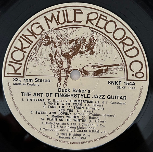 Duck Baker : The Art Of Fingerstyle Jazz Guitar (LP, Album)