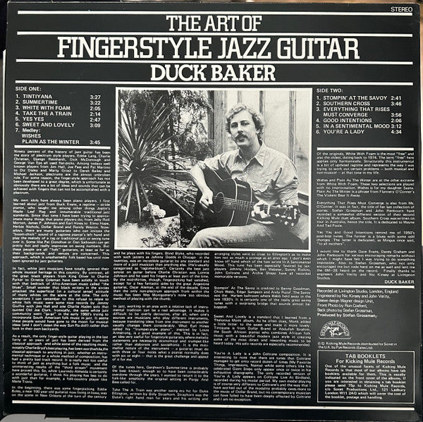Duck Baker : The Art Of Fingerstyle Jazz Guitar (LP, Album)