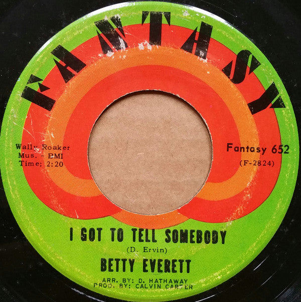 Betty Everett : I Got To Tell Somebody (7", Single, Roc)