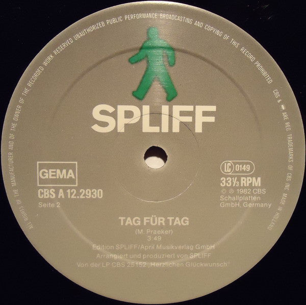 Spliff : Das Blech (Lange Version) (12")
