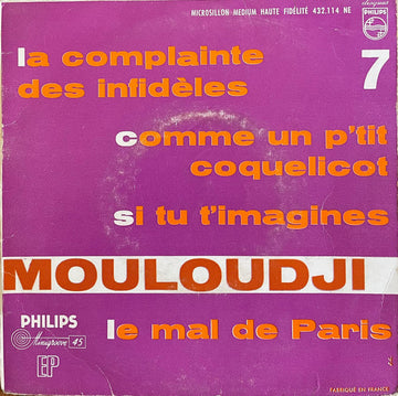 Mouloudji : 7 (7", EP, Mono, RP)