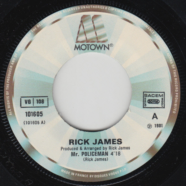 Rick James : Mr. Policeman (7", Single)