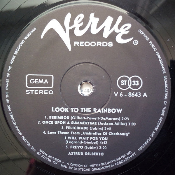 Astrud Gilberto : Look To The Rainbow (LP, Album)