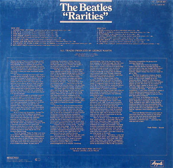 The Beatles : Rarities (LP, Comp, Mono)