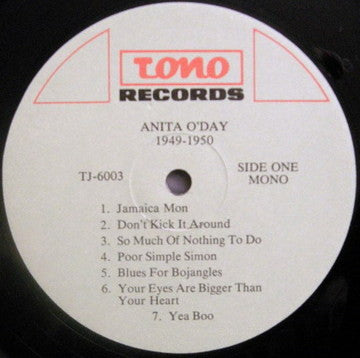 Anita O'Day : Anita O'Day 1949 - 1950 (LP, Mono)