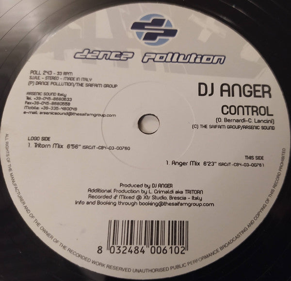 DJ Anger : Control (12")