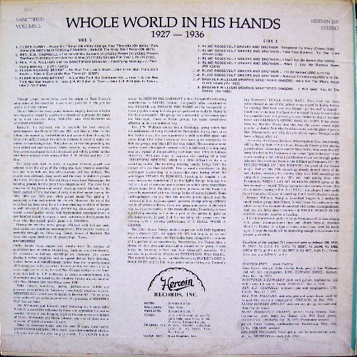 Various : Whole World In His Hands 1927-1936 (LP, Comp)
