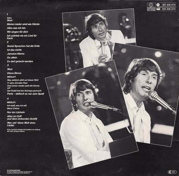 Udo Jürgens : Udo Live - Meine Lieder Sind Wie Hände (2xLP, Album)
