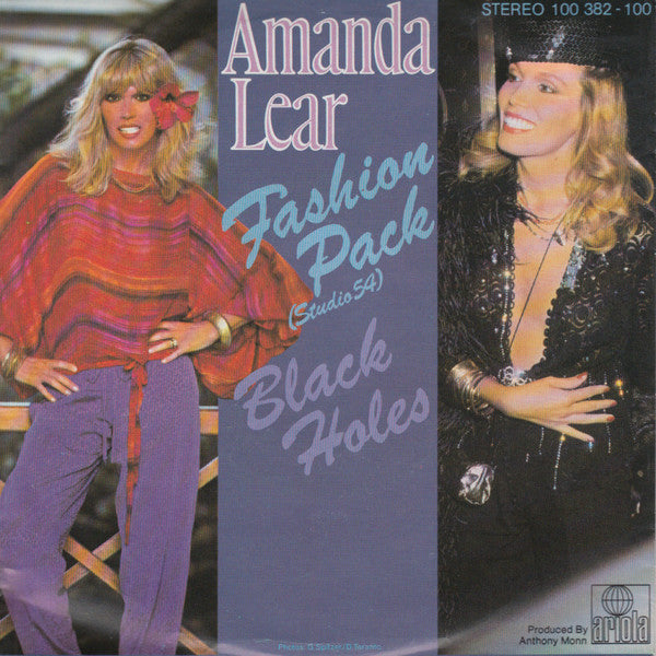 Amanda Lear : Fashion Pack (Studio 54) / Black Holes (7", Single)