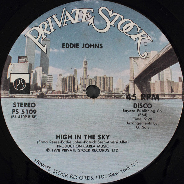 Eddie Johns : I Put A Spell On You / High In The Sky (12")