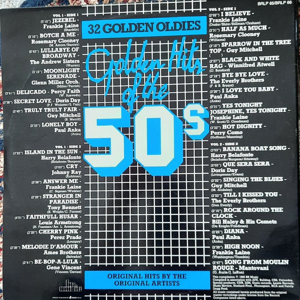 Various : Golden Hits Of The 50s (2xLP, Comp)