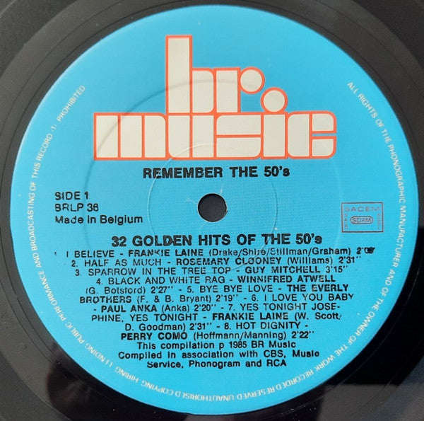 Various : Golden Hits Of The 50s (2xLP, Comp)