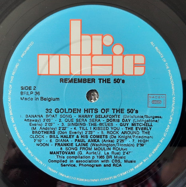 Various : Golden Hits Of The 50s (2xLP, Comp)
