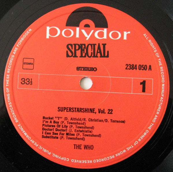 The Who : Superstarshine Vol. 22 (LP, Comp)