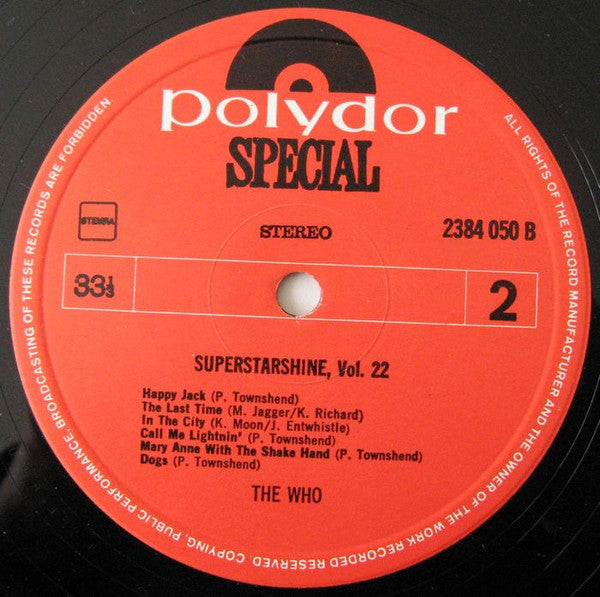 The Who : Superstarshine Vol. 22 (LP, Comp)