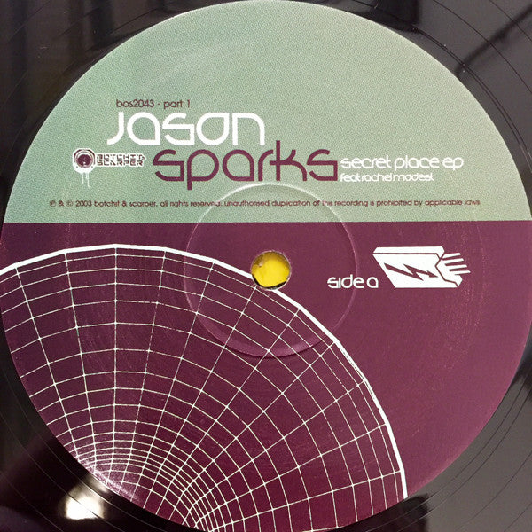 Jason Sparks Feat. Rachel Modest : Secret Place EP Part One (12", EP)