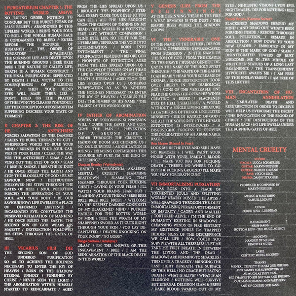 Mental Cruelty : Purgatorium (LP, Album, Ltd, RE, RM, Ora)