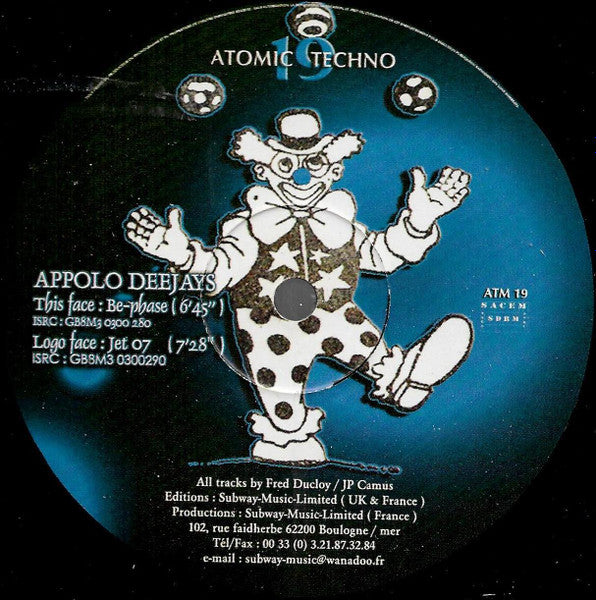 Appolo Deejays : Be-Phase (12")
