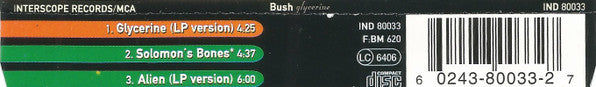 Bush : Glycerine (CD, Single)