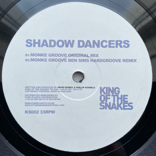 Shadow Dancers (2) : Monke Groove (12")
