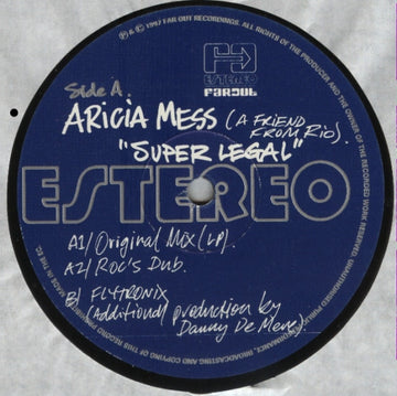 Aricia Mess : Super Legal (12")