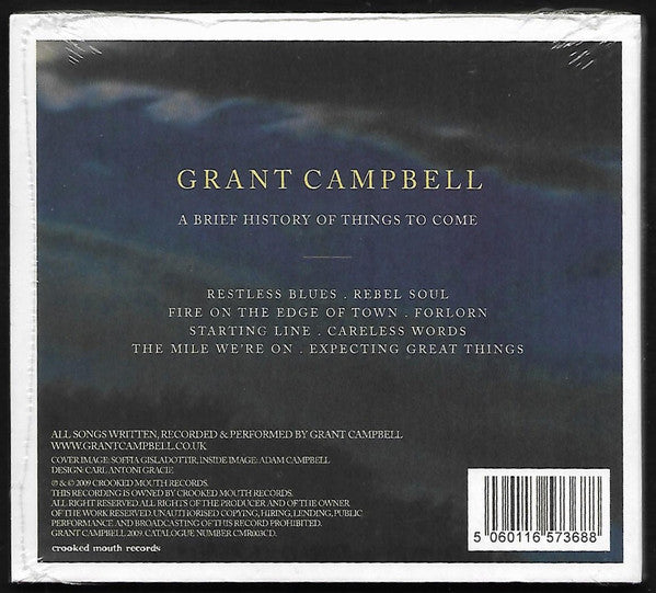 Grant Campbell : A Brief History Of Things To Come (CD, Album, Comp, Dig)