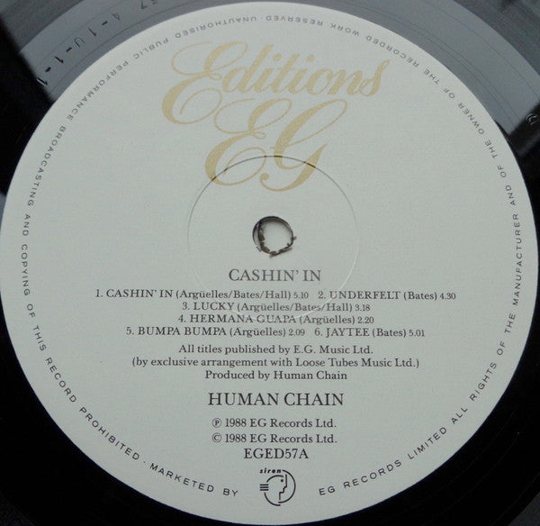 Human Chain : Cashin' In! (LP, Album)