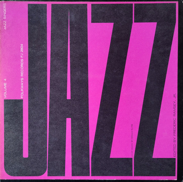 Various : Jazz Singers (LP, Comp, Mono, RE, RP)