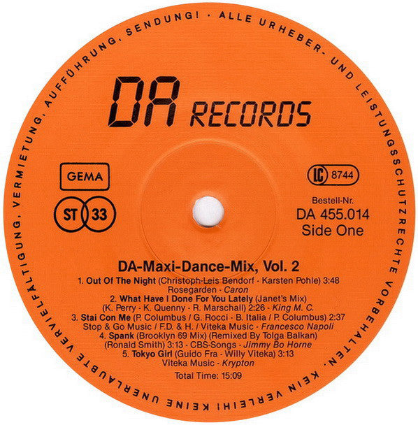 Various : DA Maxi-Dance-Mix Vol. 2 (LP, Comp, Ltd, Mixed, Whi)