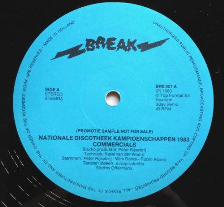 Various : Nationale Discotheek Kampioenschappen 1983 (12", Promo)