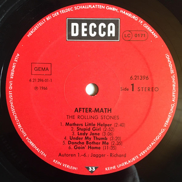 The Rolling Stones : After-Math (LP, Album, RE)