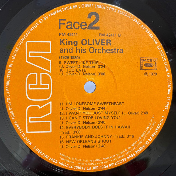 King Oliver And His Orchestra* : Jazz Tribune No.6: King Oliver And His Orchestra (1929-1930) (2xLP, Comp, Gat)